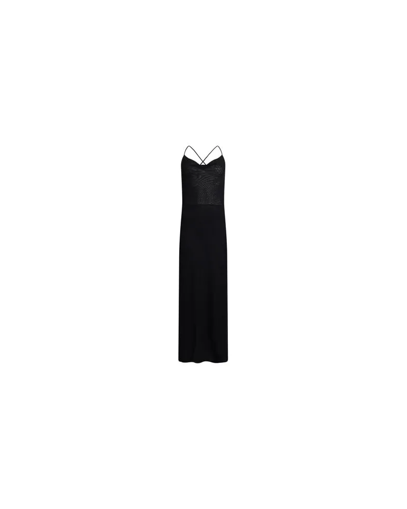 Isabel Benenato KLEIDER - Maxi-Kleiderauf YOOX.COM Schwarz