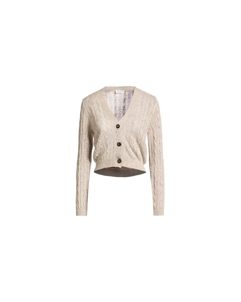 Brunello Cucinelli STRICKWAREN - Strickjackenauf YOOX.COM Beige