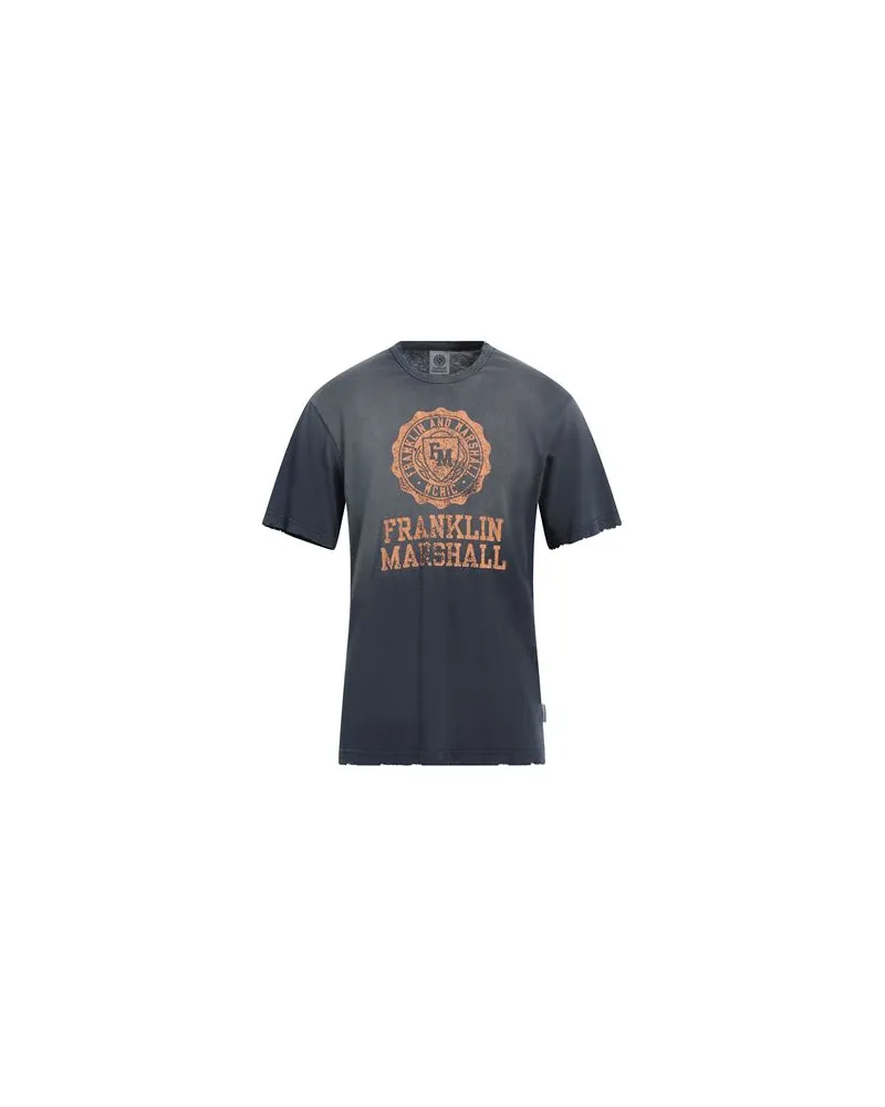 Franklin & Marshall TOPS - T-shirtsauf YOOX.COM Taubenblau