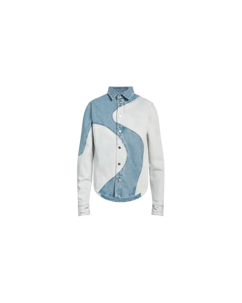 OFF-WHITE TOPS - Jeanshemdenauf YOOX.COM Blau