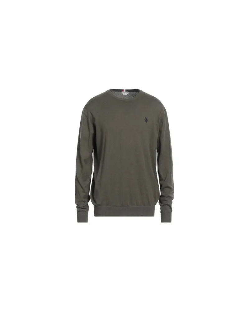 U.S. Polo Assn.  STRICKWAREN - Pulloverauf YOOX.COM Militärgrün