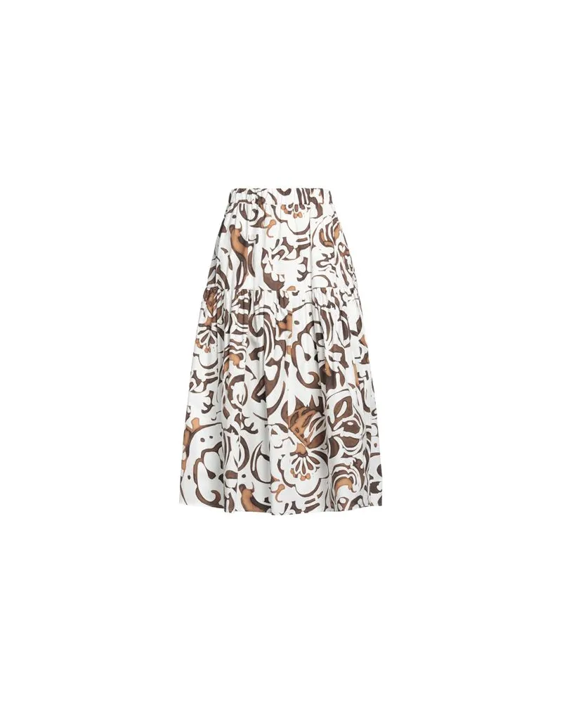 Caractère HOSEN & RÖCKE - Midi-Röckeauf YOOX.COM Weiß