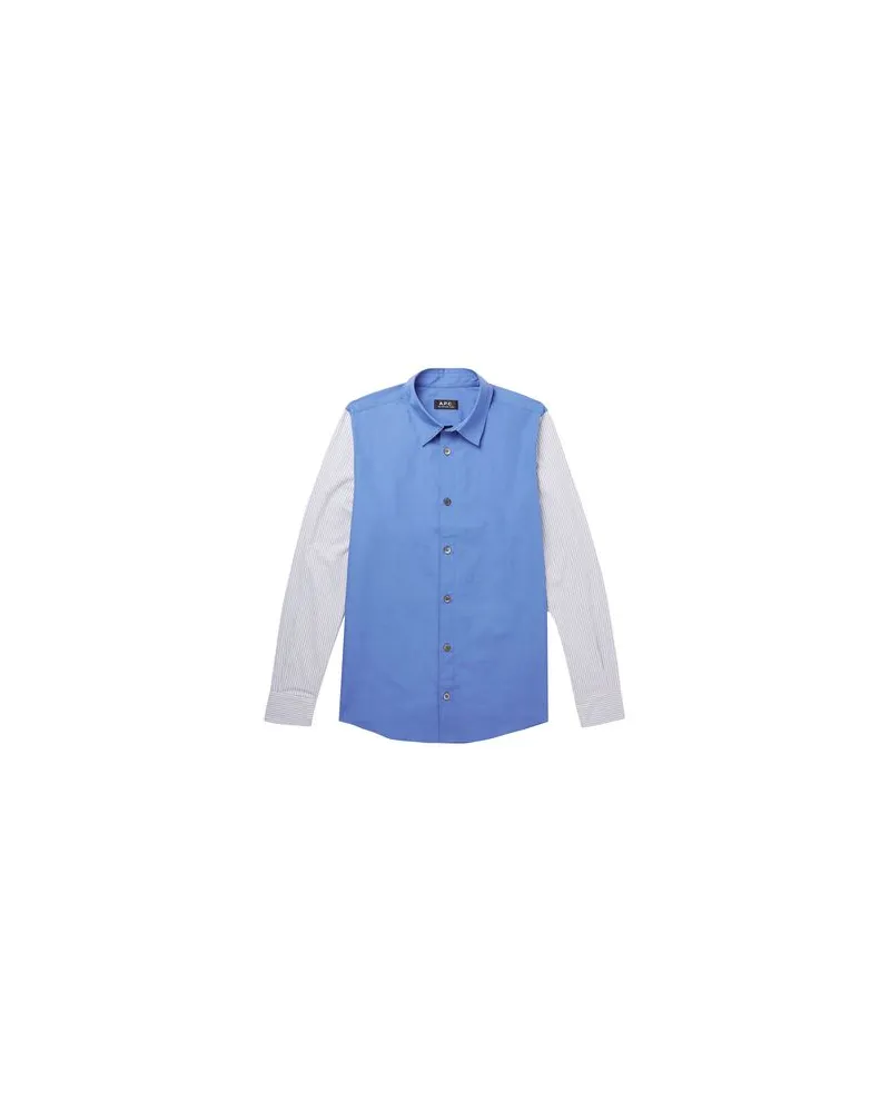 A.P.C. TOPS - Hemdenauf YOOX.COM Azurblau