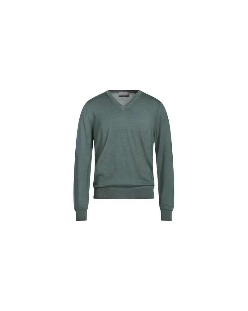 Canali STRICKWAREN - Pulloverauf YOOX.COM Dunkelgrün