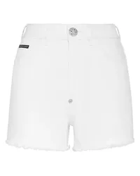 Philipp Plein Jeansshorts Weiß