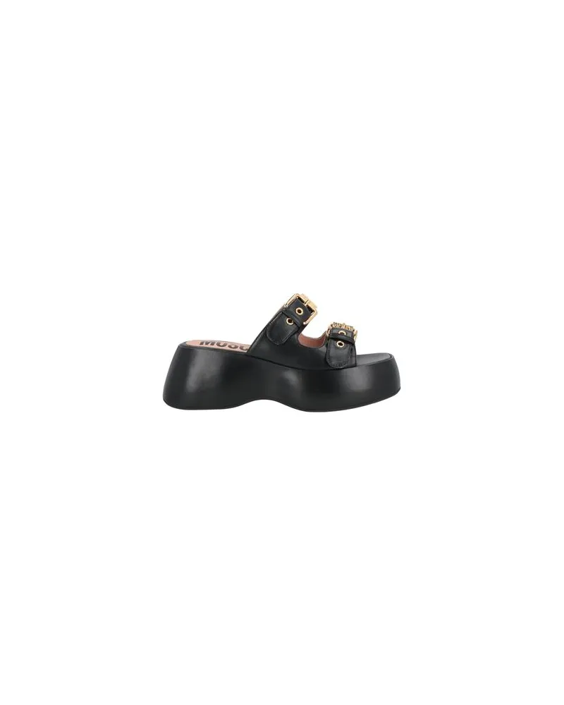 Moschino SCHUHE - Sandalenauf YOOX.COM Schwarz