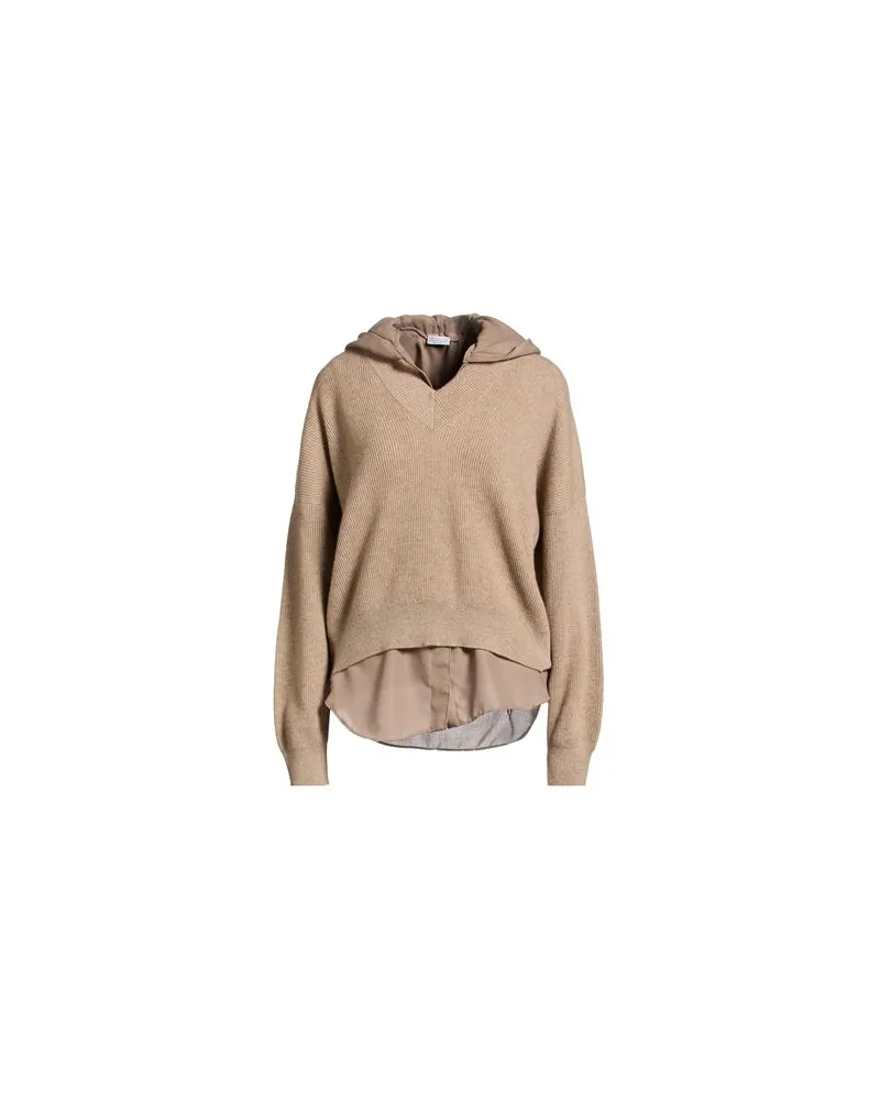 Brunello Cucinelli STRICKWAREN - Pulloverauf YOOX.COM Beige