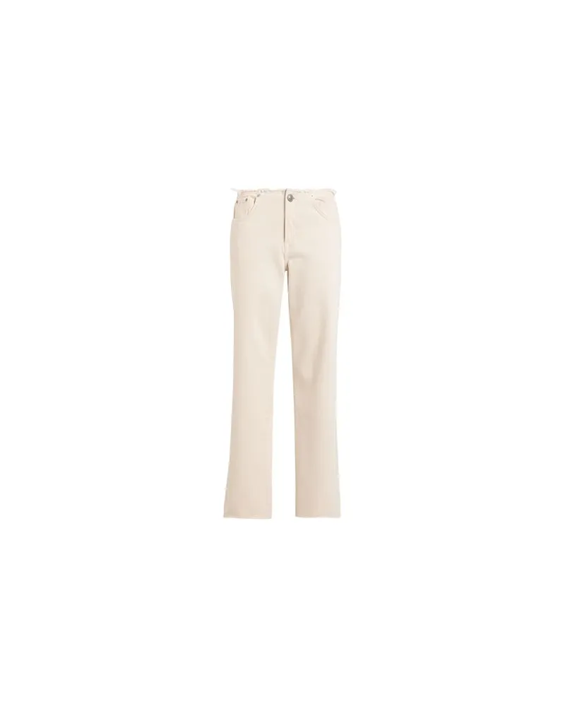 only HOSEN & RÖCKE - Jeanshosenauf YOOX.COM Cremeweiß