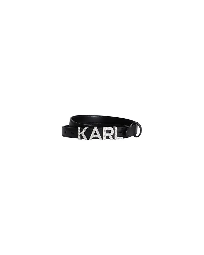 Karl Lagerfeld K/LETTERS RHINEST SMALL BELT  - Kleinlederwaren - Gürtelauf YOOX.COM Schwarz