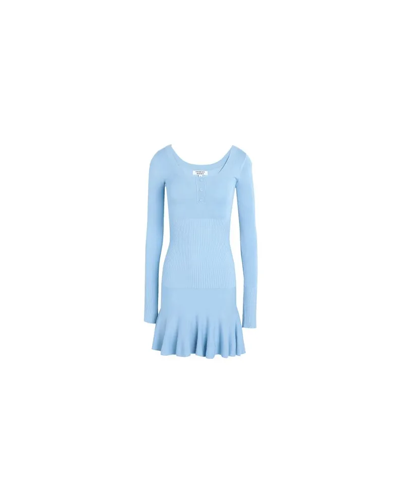 Frankies Bikinis Claude Knit Dress  - KLEIDER - Mini-Kleiderauf YOOX.COM Himmelblau
