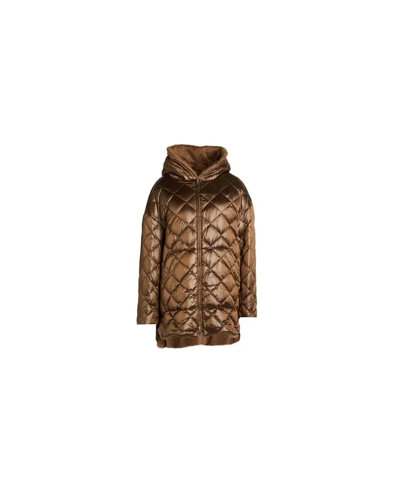 Max Mara JACKEN & MÄNTEL - Pufferjacken & Daunenjackenauf YOOX.COM Braun