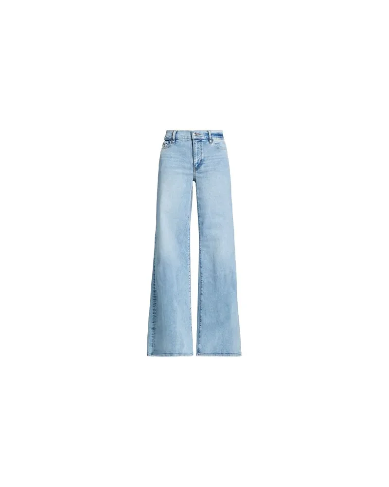 Frame Denim LARK LE PALAZZO  - HOSEN & RÖCKE - Jeanshosenauf YOOX.COM Blau