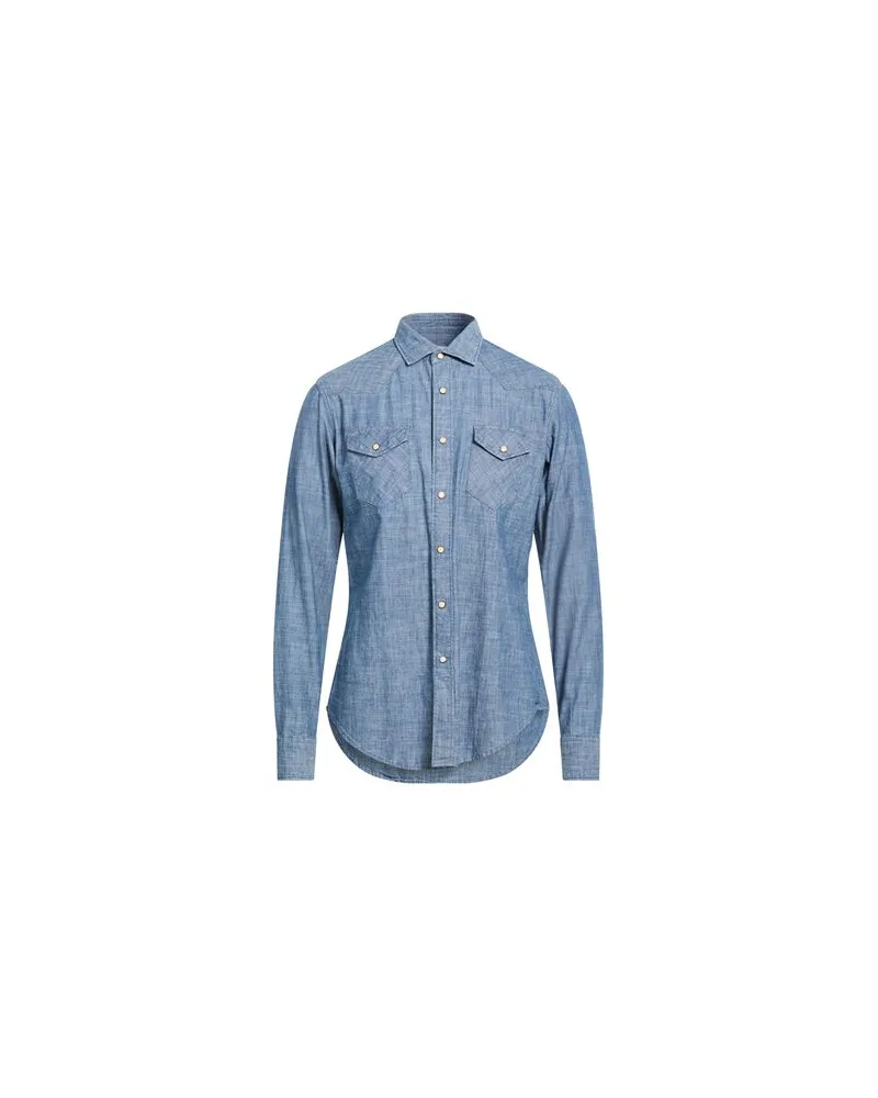 Eleventy TOPS - Jeanshemdenauf YOOX.COM Blau