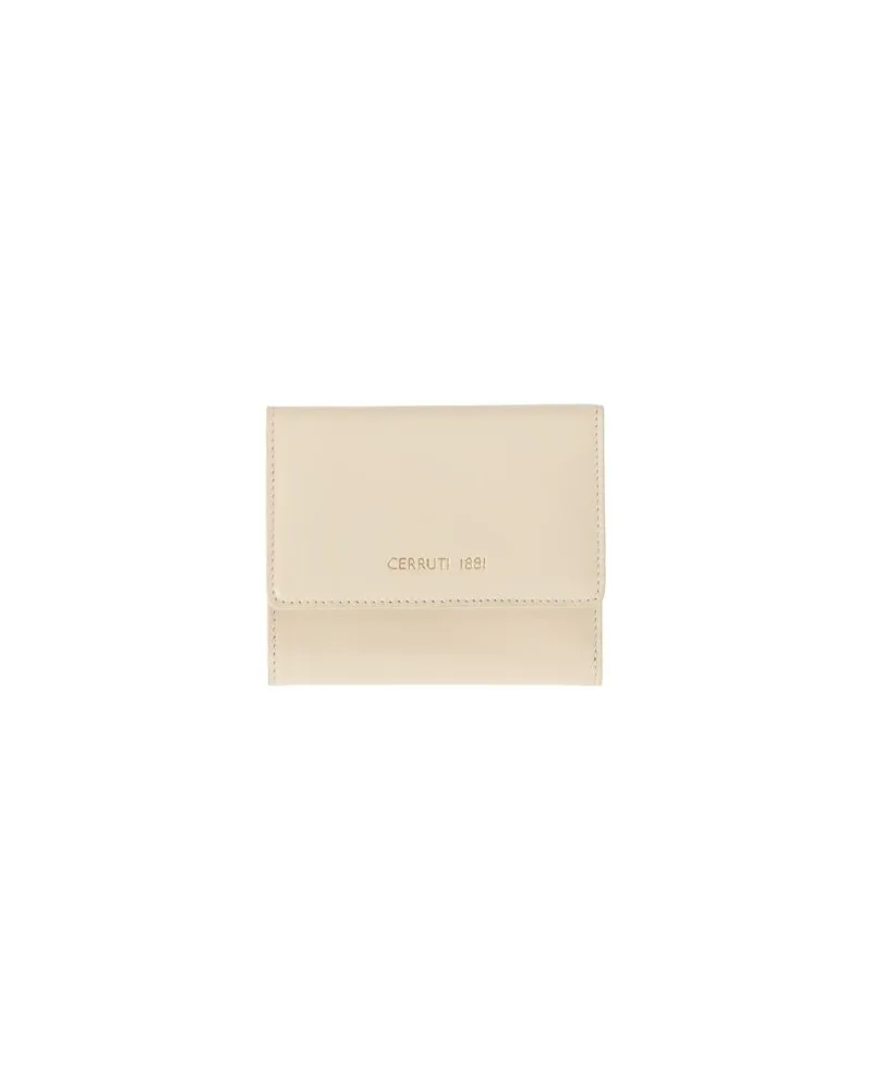 Cerruti 1881 Kleinlederwaren - Brieftaschenauf YOOX.COM Cremeweiß