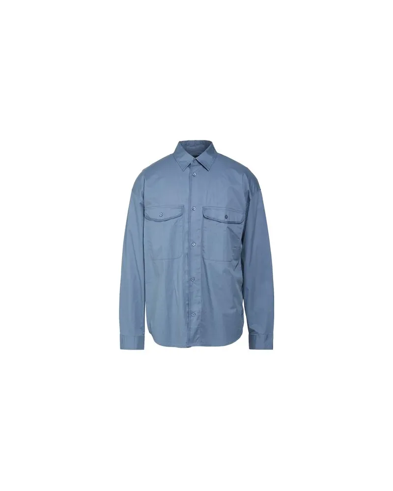 Armani Exchange TOPS - Hemdenauf YOOX.COM Taubenblau