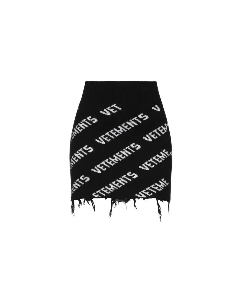 VETEMENTS HOSEN & RÖCKE - Miniröckeauf YOOX.COM Schwarz