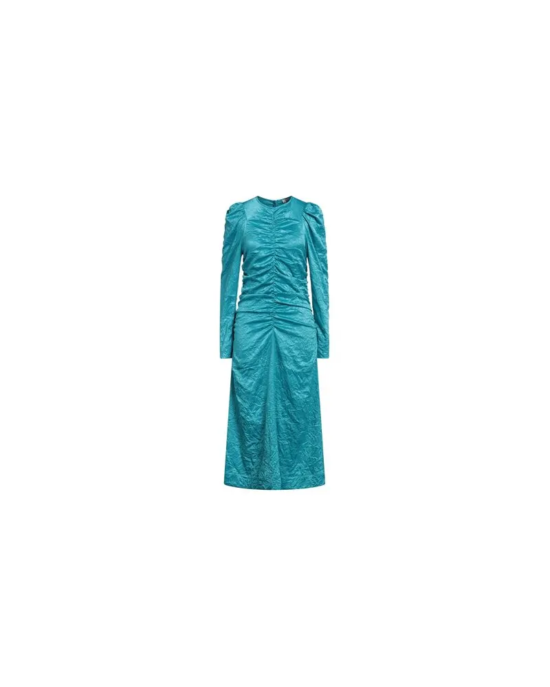 Ganni KLEIDER - Maxi-Kleiderauf YOOX.COM Azurblau