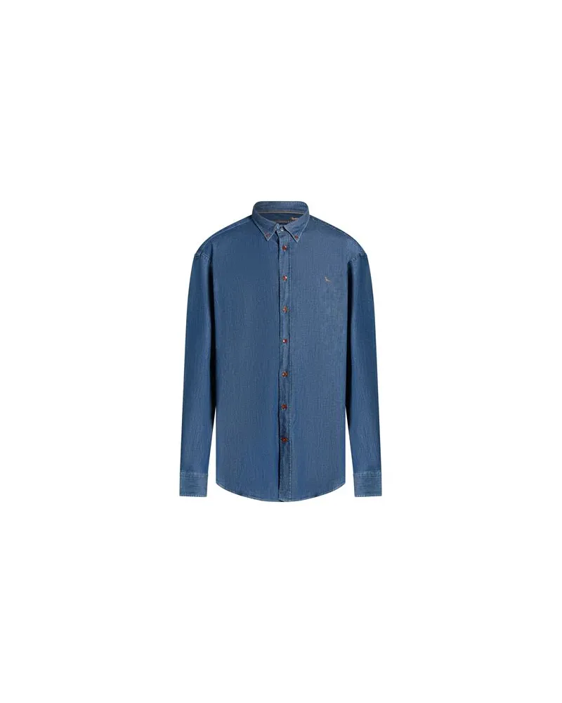 Harmont & Blaine TOPS - Jeanshemdenauf YOOX.COM Blau