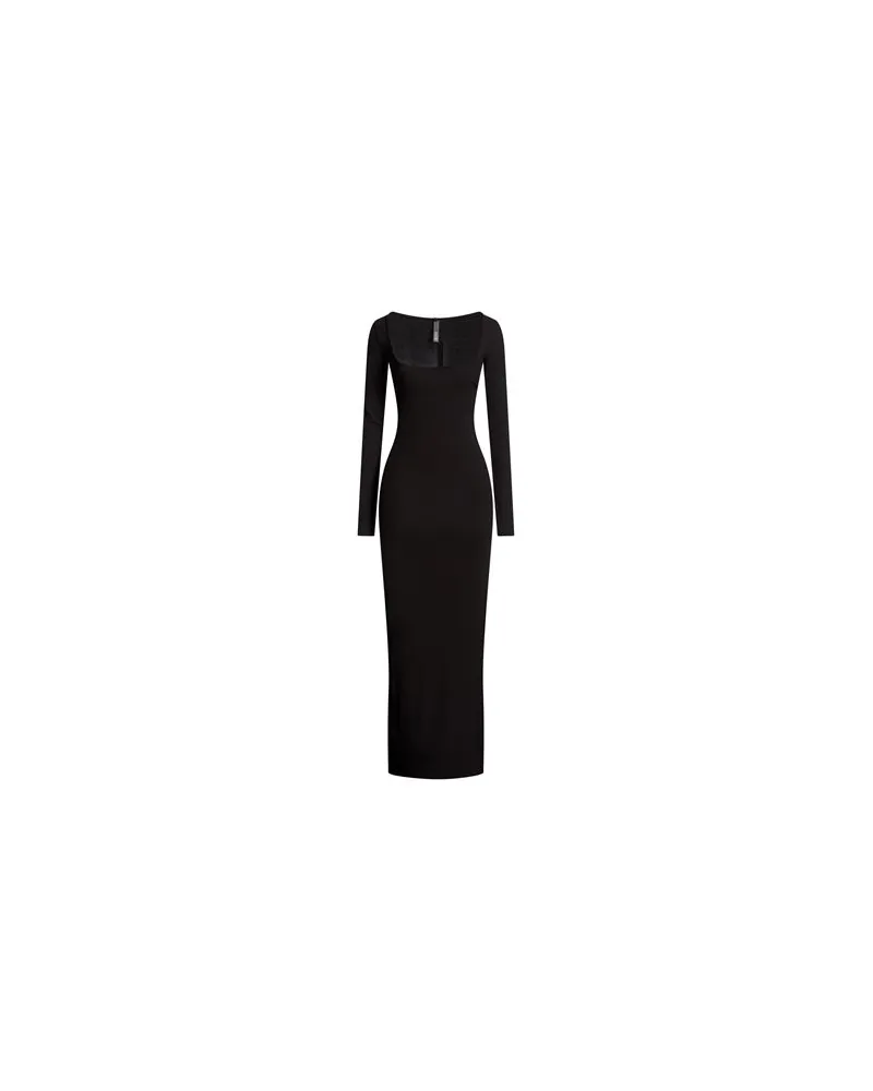 SKIMS KLEIDER - Maxi-Kleiderauf YOOX.COM Schwarz