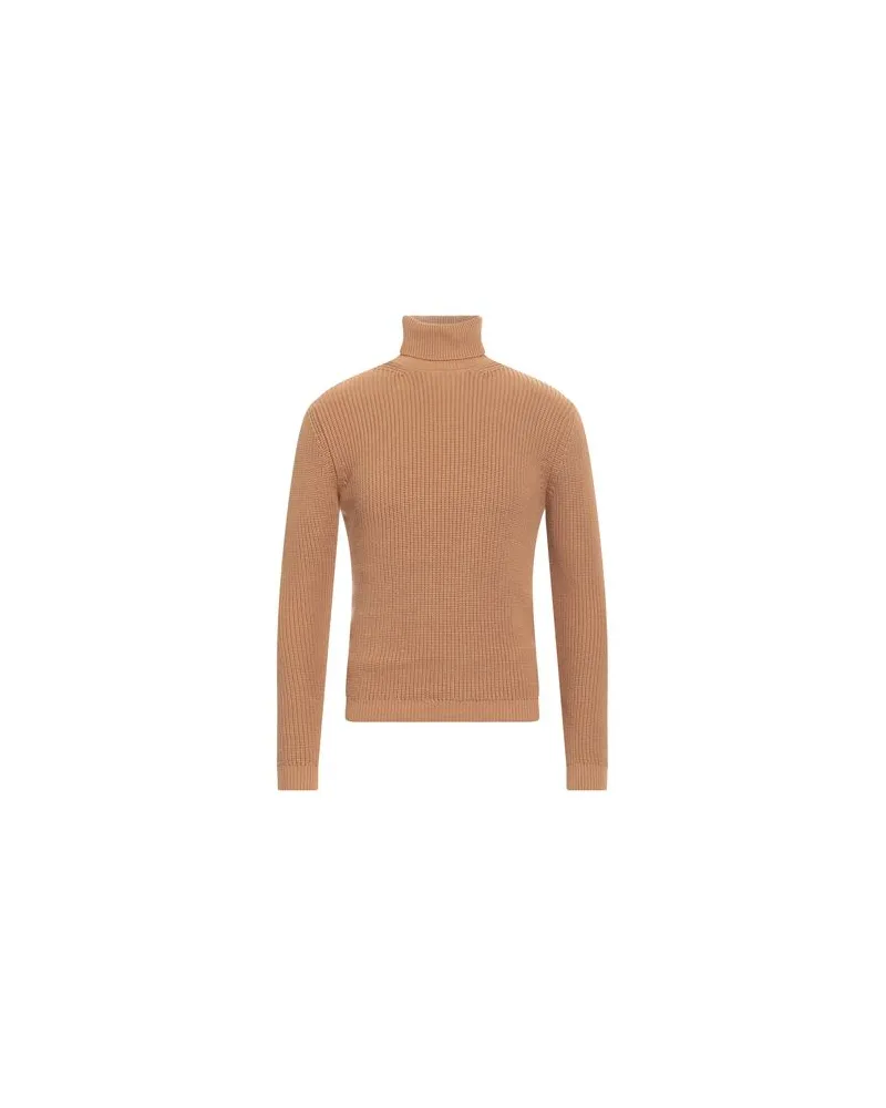 U.S. Polo Assn.  U POLO ASSN. - STRICKWAREN - Rollkragenpulloverauf YOOX.COM Kamel