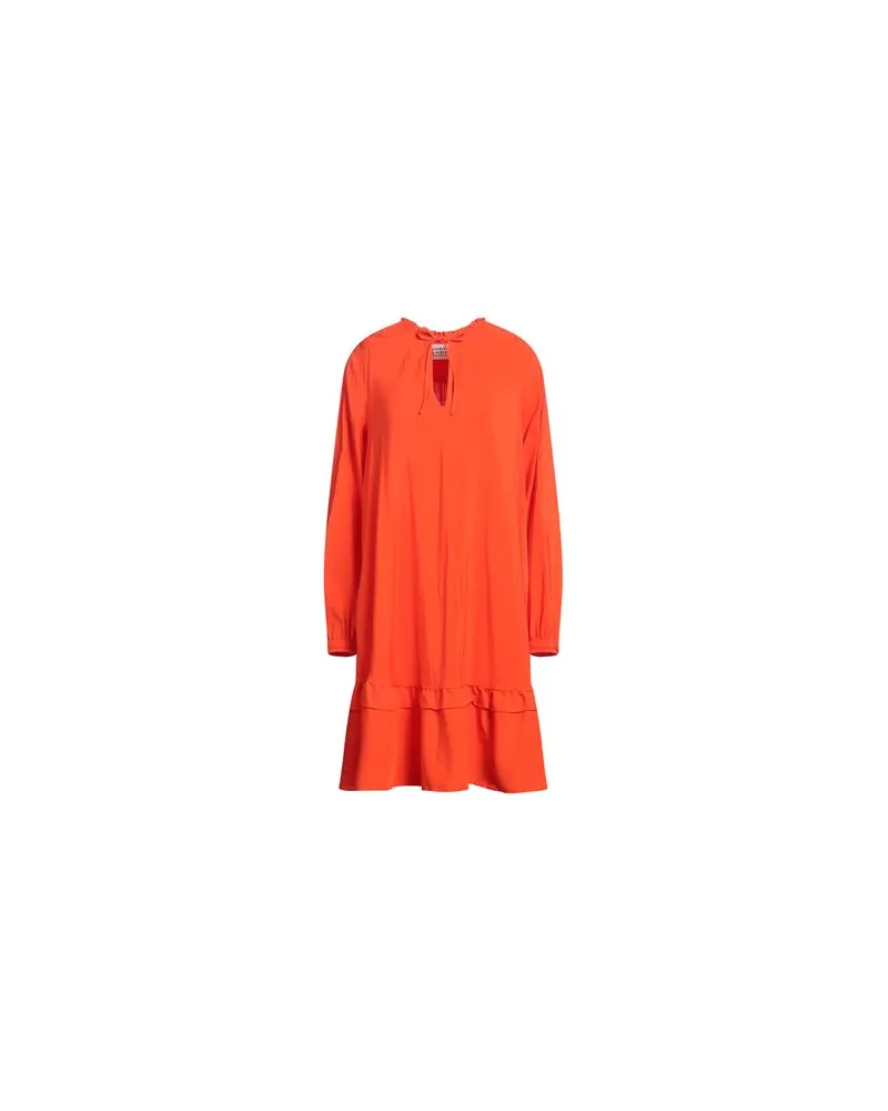 Maison Scotch KLEIDER - Midi-Kleiderauf YOOX.COM Tomatenrot
