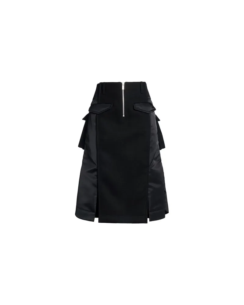 Sacai HOSEN & RÖCKE - Midi-Röckeauf YOOX.COM Schwarz