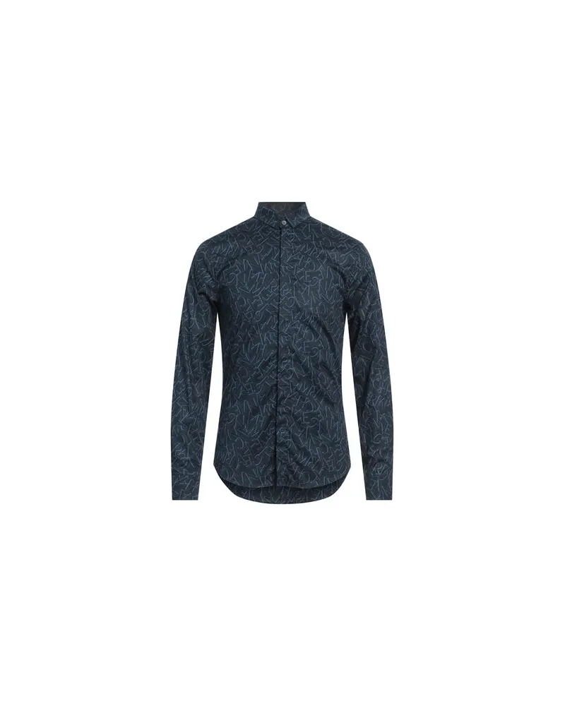 Armani Exchange TOPS - Hemdenauf YOOX.COM Nachtblau
