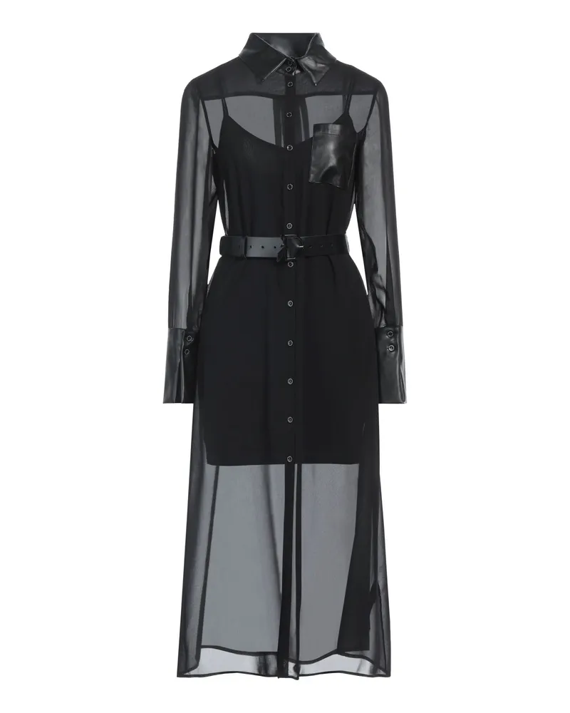 Patrizia Pepe Midi-Kleid Schwarz