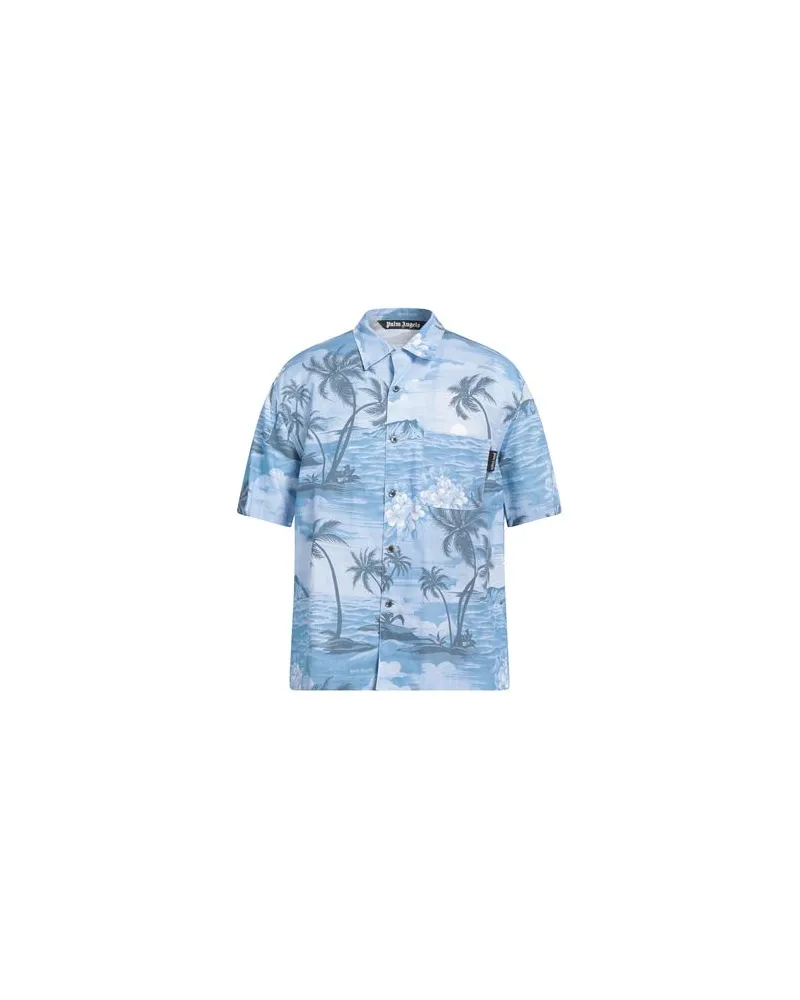 Palm Angels TOPS - Hemdenauf YOOX.COM Hellblau