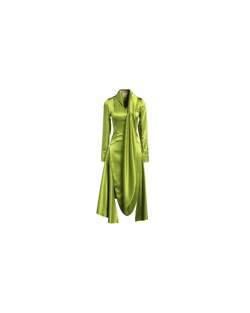 LIYA KLEIDER - Midi-Kleiderauf YOOX.COM Limettengrün