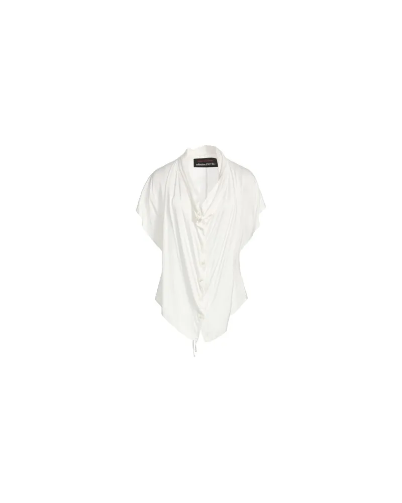 Collection Privée? TOPS - Hemdenauf YOOX.COM Weiß