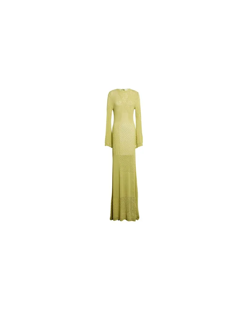 AKEP KLEIDER - Maxi-Kleiderauf YOOX.COM Limettengrün