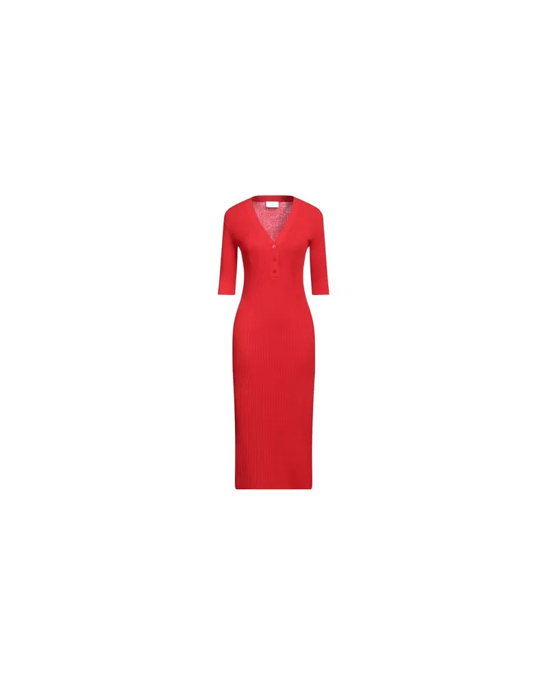 NENETTE KLEIDER - Midi-Kleiderauf YOOX.COM Rot