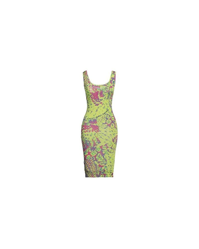Versace Jeans KLEIDER - Midi-Kleiderauf YOOX.COM Limettengrün
