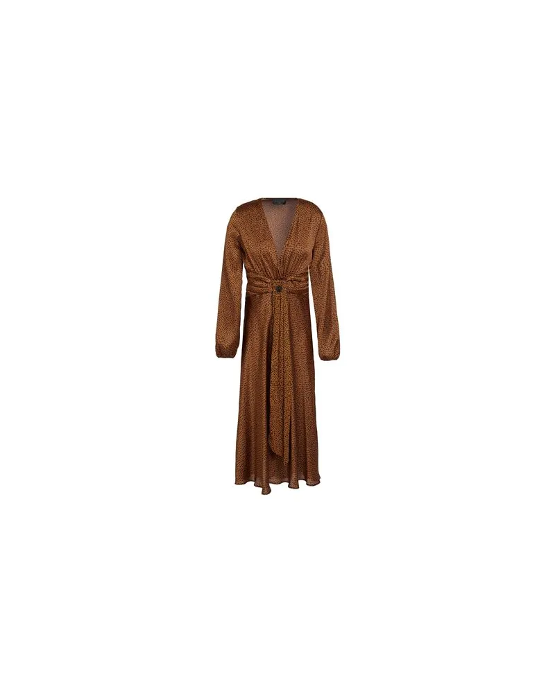 Gaëlle Bonheur KLEIDER - Midi-Kleiderauf YOOX.COM Braun