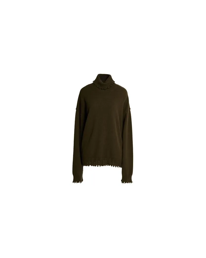 Uma Wang STRICKWAREN - Rollkragenpulloverauf YOOX.COM Militärgrün