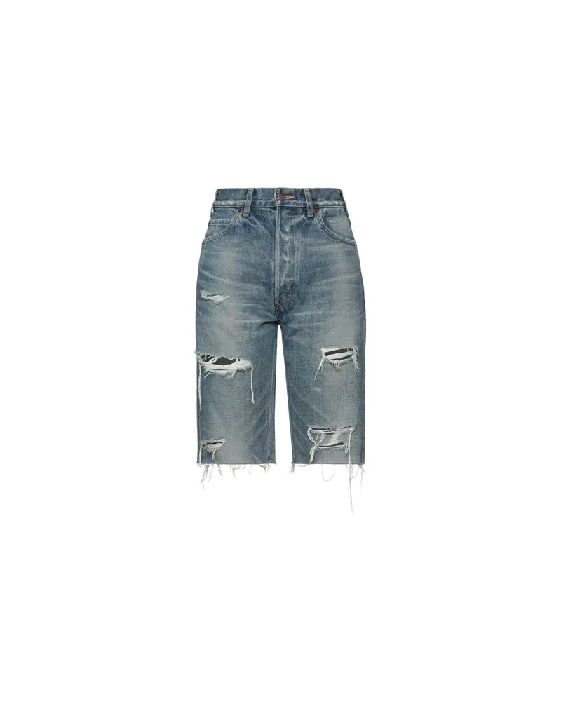 Celine HOSEN & RÖCKE - Jeansshortsauf YOOX.COM Blau