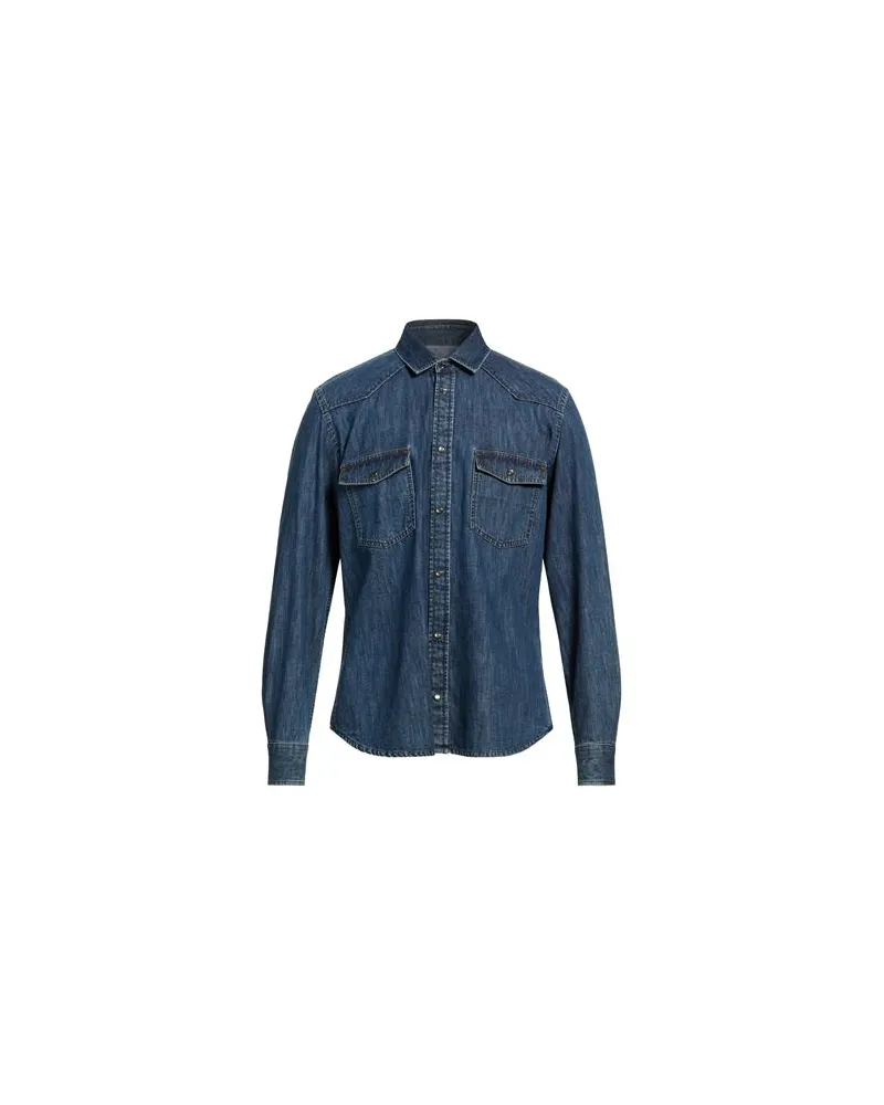 PT TORINO TOPS - Jeanshemdenauf YOOX.COM Blau