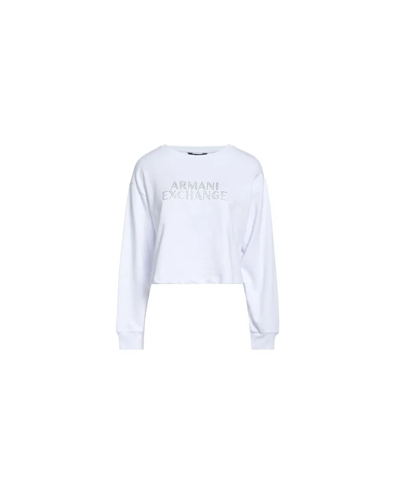 Armani Exchange TOPS - Sweatshirtsauf YOOX.COM Weiß