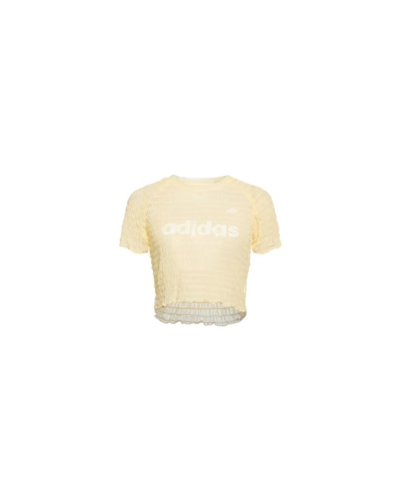 adidas TOPS - T-shirtsauf YOOX.COM Pastellgelb