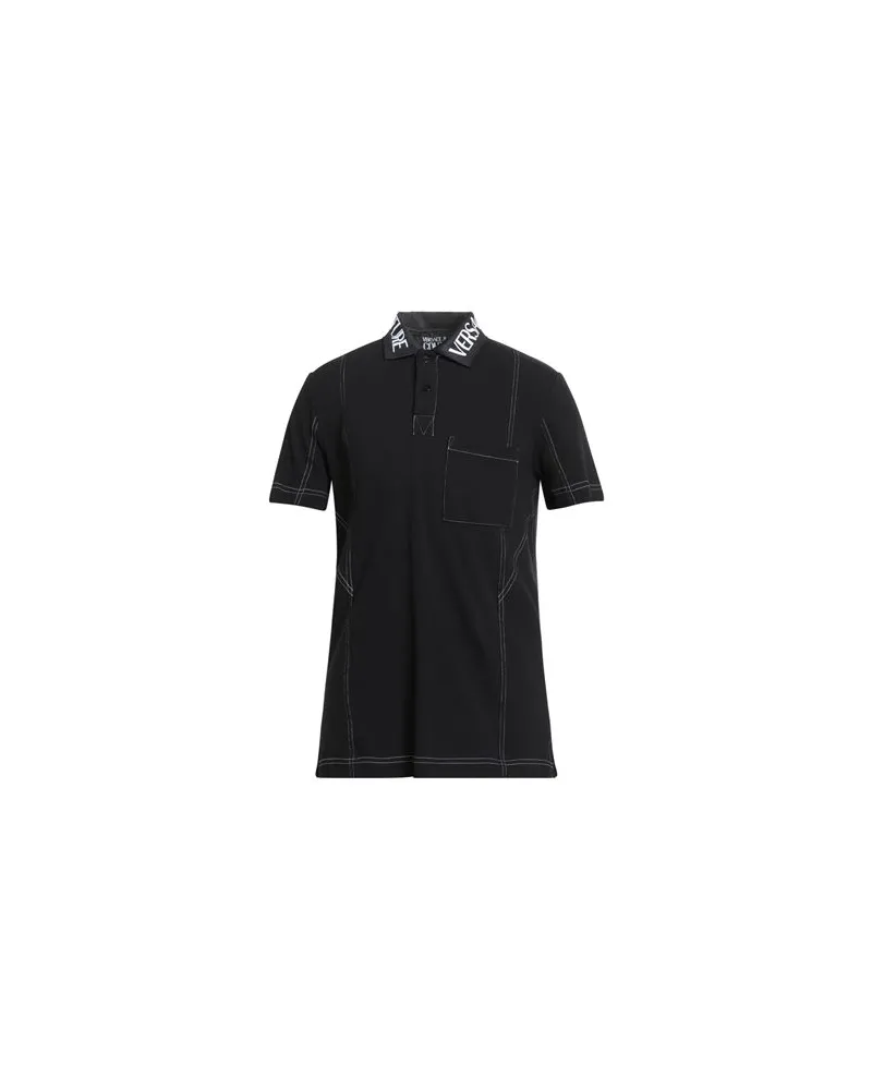 Versace Jeans TOPS - Poloshirtsauf YOOX.COM Schwarz