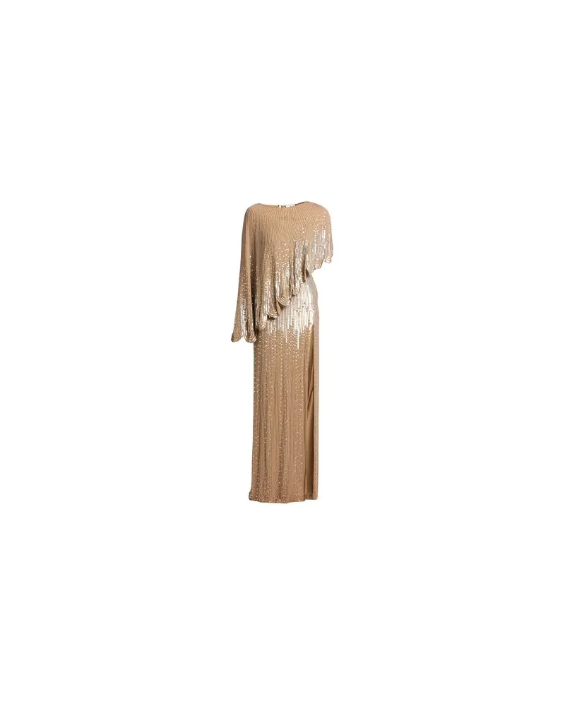 Elisabetta Franchi RED CARPET - KLEIDER - Maxi-Kleiderauf YOOX.COM Hellbraun