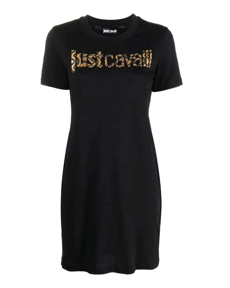 Just Cavalli Midi-Kleid Schwarz