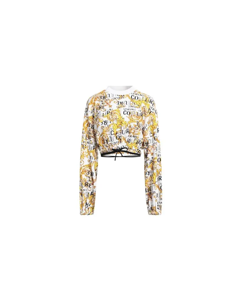 Versace Jeans TOPS - Sweatshirtsauf YOOX.COM Weiß