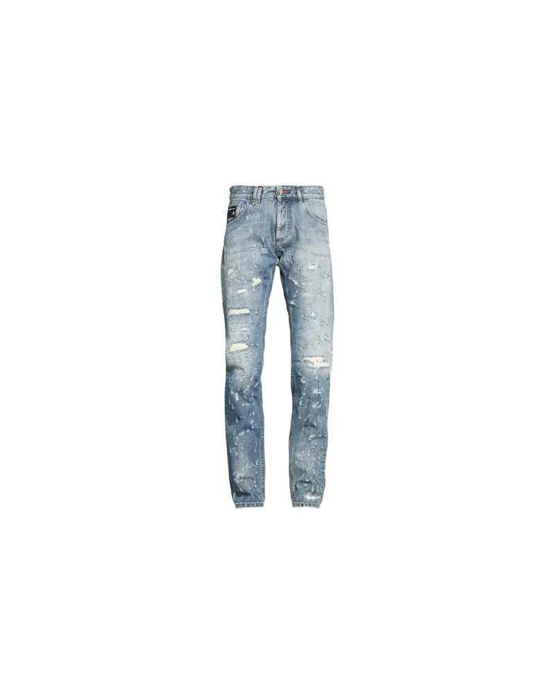 Philipp Plein HOSEN & RÖCKE - Jeanshosenauf YOOX.COM Blau
