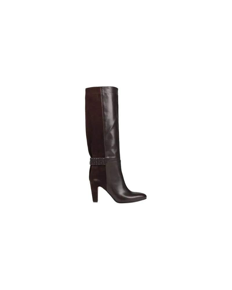 Divine Follie SCHUHE - Stiefelauf YOOX.COM Dunkelbraun