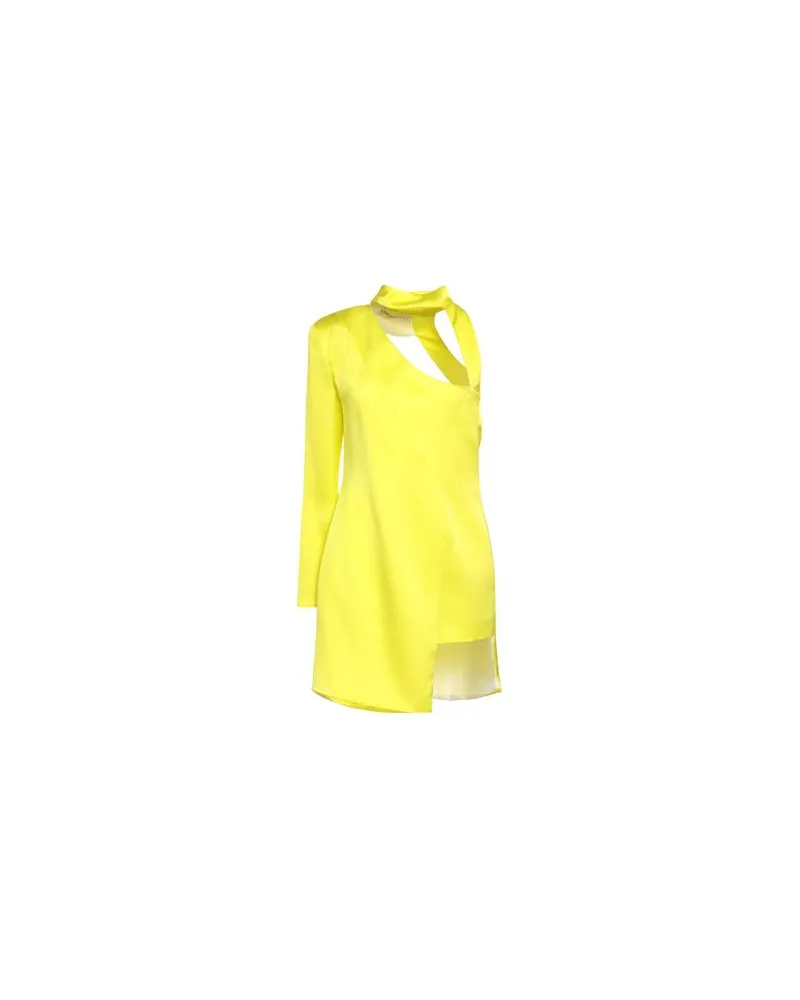 NINEMINUTES MINI ABITO IN RASO - KLEIDER - Mini-Kleiderauf YOOX.COM Gelb
