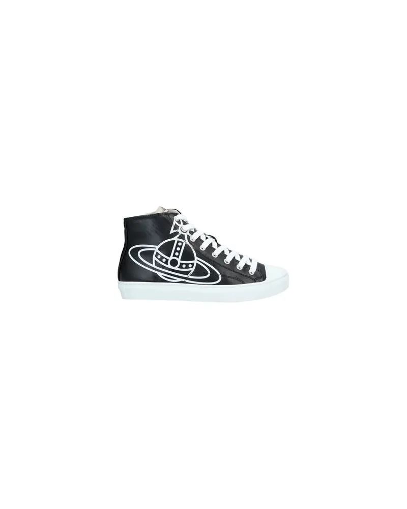 Vivienne Westwood PLIMSOLL HIGH TOP ECO LEATHER  - SCHUHE - Sneakersauf YOOX.COM Schwarz