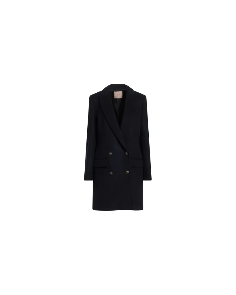 Twin-Set JACKEN & MÄNTEL - Mäntelauf YOOX.COM Nachtblau