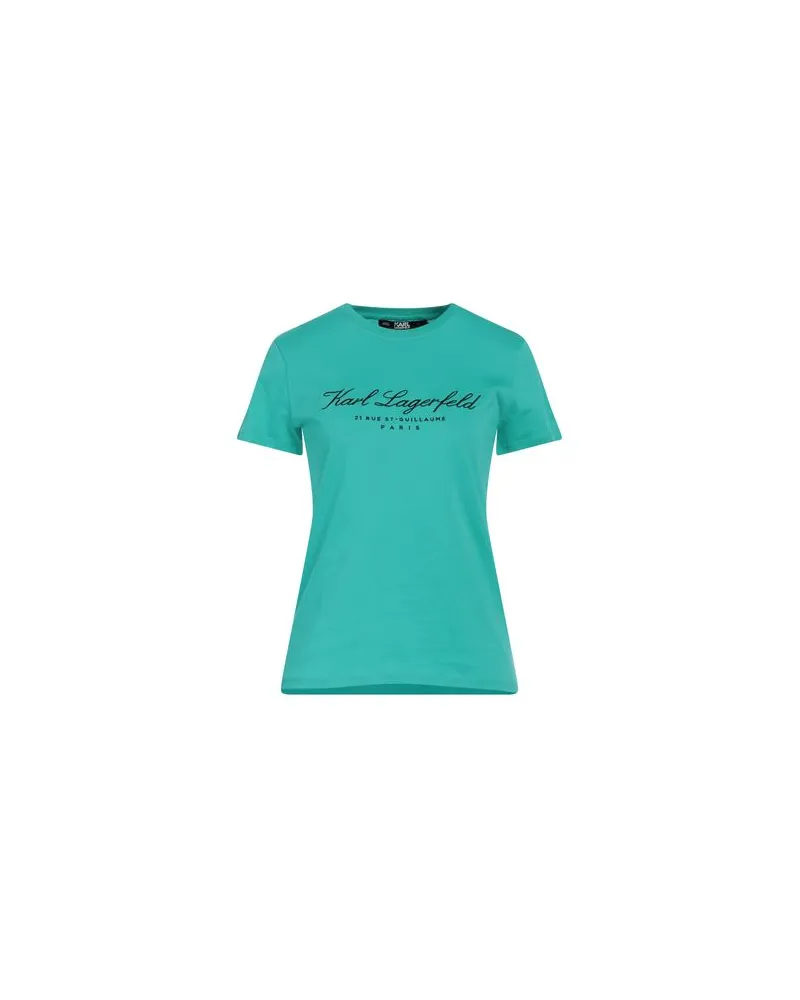 Karl Lagerfeld TOPS - T-shirtsauf YOOX.COM Tūrkis